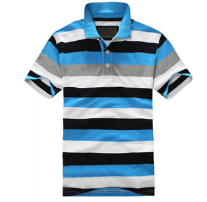 nuova moda blu bianco della banda <span class=keywords><strong>verticale</strong></span> closeout noi polo - Product Image 4