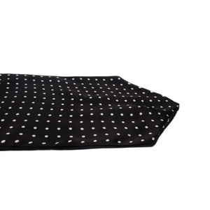 Corbata <span class=keywords><strong>Ascot</strong></span> de sarga de poliéster, diseño de puntos en blanco y negro de alta calidad - Product Image 4