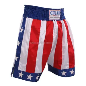 Pantalones cortos de boxeo con bandera estadounidense