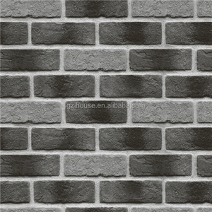 56301 <span class=keywords><strong>guangzhou</strong></span> ihouse fabbrica 3d nero mattoni carta da parati - Product Image 5