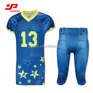 カスタムサッカーユニフォーム100%ポリエステル青年アメリカンフットボールジャージー着用 - Product Image 6