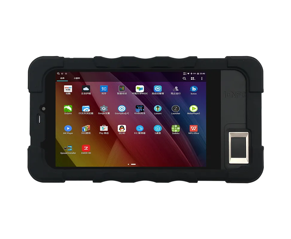 SDK Miễn Phí HF-FP07 FBI Vân Tay Tablet 3G Android Mã Vạch Thời Gian Tham Dự Cho Ngân Hàng