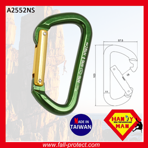 แสงกีฬากลางแจ้งที่แข็งแกร่งหนัก28KN อลูมิเนียมปีนเขาคาราบิเนอร์ - Product Image 5