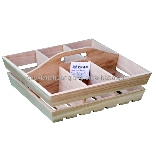 Высококачественный разделенный поднос для хранения ручной работы, деревянный поднос для завтрака