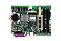 Motherboard Isa Slot dengan Catu Daya DC12V dan Memori RAM Terpasang