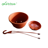 Leizisure Pas Cher Balcon Cintre Rond En Plastique Pots De Fleurs Suspendus En Plein Air Jardin Planteur Panier