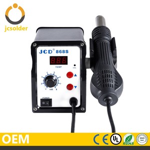 JCD 858Dデジタル熱空気リワークステーション110V/220V 700W熱空気銃はんだ付けステーションはんだ付けステーションエアノズル付き