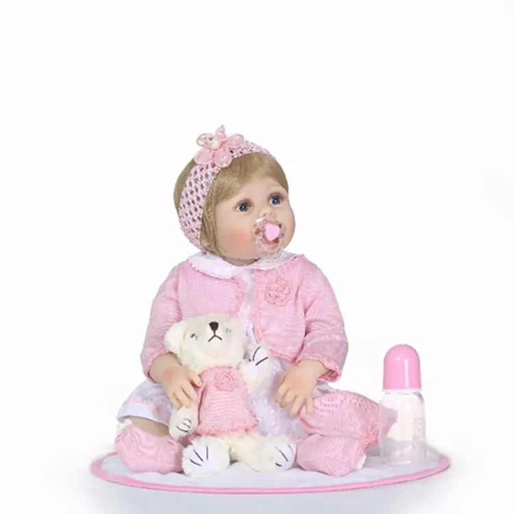 NPk 22 "boneca reborn brinquedos para o presente meninos meninas corpo cheio de silicone vinil renascer bebês bebe reborn real vivo bonecas brinquedo