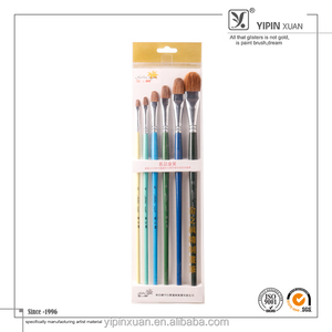 Jordan vendita calda Filbert setola capelli manico in legno colorato pennello per <span class=keywords><strong>pittura</strong></span> a <span class=keywords><strong>olio</strong></span> <span class=keywords><strong>pennelli</strong></span> per <span class=keywords><strong>pittura</strong></span> artistica - Product Image 2