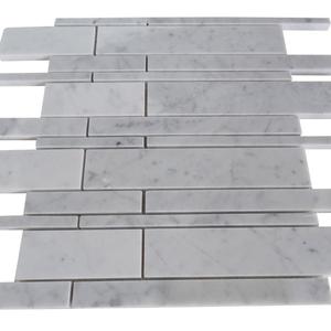 KB Đá Cẩm Thạch Carrara Ý Trắng <span class=keywords><strong>12X12</strong></span> Gạch Ốp Tường Khảm - Product Image 2