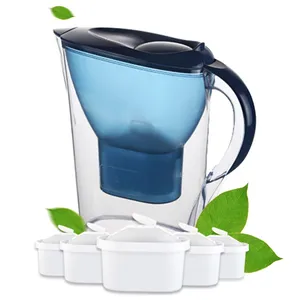 Home Office Direct Drinking Water Activated Carbon Water Ion Exchange Resin Filter 2.5L Jug Pitcher PBA Free