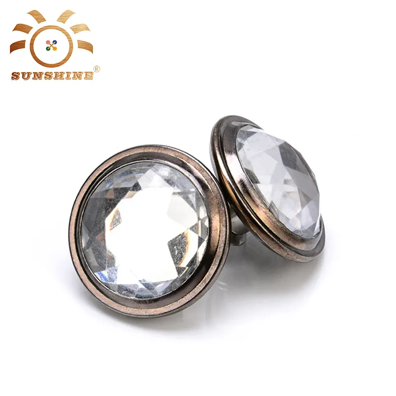 Alta qualidade de bronze de strass botão de cor antiga para ladies & mens wear made in China