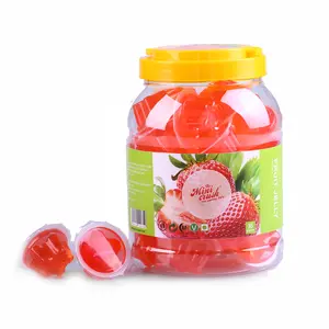 Jelly Pudding Ronde Jar Verpakt Jelly Snack Fruit Gelei Snoep