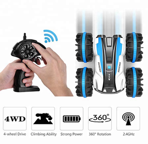 DWI Dowellin 2,4 GHz todo terreno doble lados vehículo coche del truco 360 coche anfibio - Product Image 6