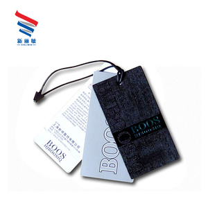 Etiquetas Colgantes de Papel Ecológicas con Logotipo Personalizado, Etiquetas Negras en Relieve para Ropa de Moda - Product Image 6