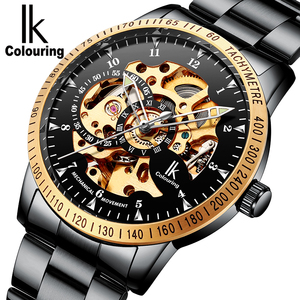 Orologio da Uomo IK Colouring 98226 98226G-3, Lussuoso Orologio Meccanico Automatico in Acciaio Inox e Pelle, Impermeabile - Product Image 2