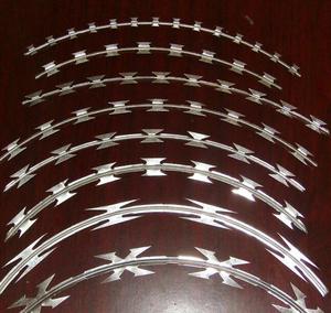 Alambre de púas de maquinilla de afeitar galvanizado en caliente <span class=keywords><strong>concertina</strong></span>, oferta China - Product Image 4