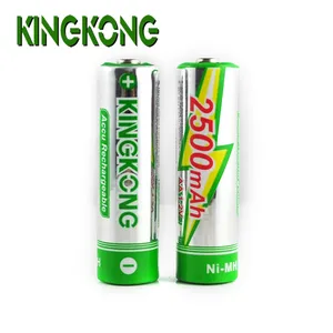 KingKong 2500mah AA 1.2V Ni-MH bateria recarregável