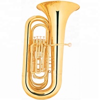 Venda por atacado quente bb chave ouro laca 4 válvula de pistão tuba