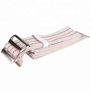 Sabuk gesper logam kain pinggang medis kustom sabuk Gait poliester kanvas lebar - Product Image 4