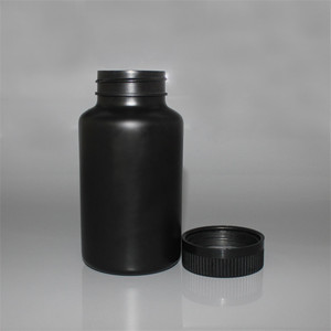Lege 8Oz Zwart Plastic Fles Voor Capsule Verpakking - Product Image 4