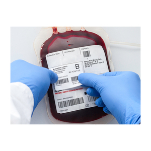 Diseño personalizado de alta calidad a prueba de agua de baja temperatura resistente <span class=keywords><strong>al</strong></span> Hospital médico bolsa de sangre tubo adhesivo etiqueta - Product Image 4