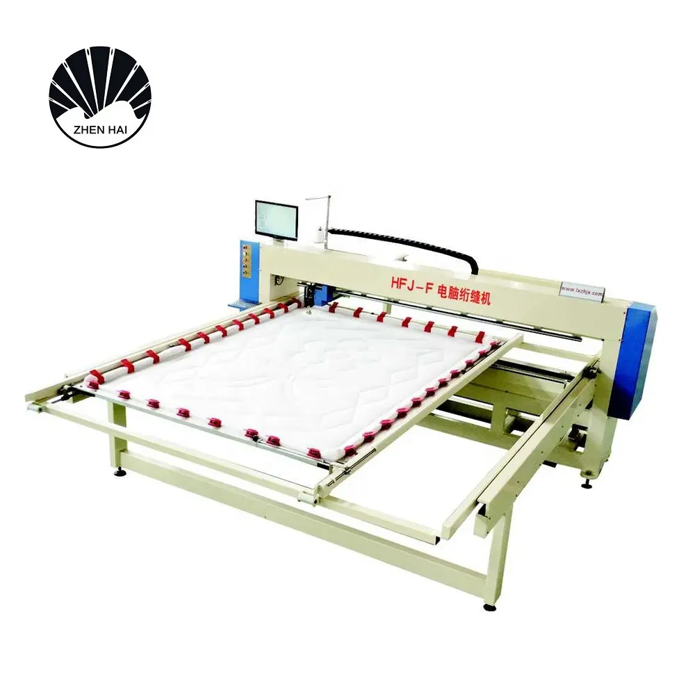 गर्म बिक्री HFJ-F श्रृंखला वस्त्र quilting के मशीन, दिलासा/गद्दे/कंबल quilting/सिलाई मशीन