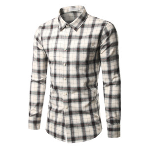Camicia da Uomo di Design Elegante in Cotone di Alta Qualità a Quadri Flanella Manica Lunga Casual - Product Image 4