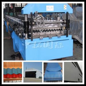 Tetto di lamiera ondulata che fa macchina/manuale di tegole di macchina/copertura di zinco rullo che forma macchina - Product Image 2