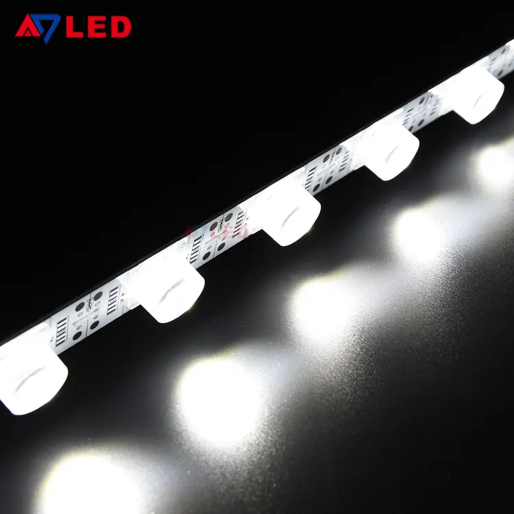 Tira de luz linear led de alta potência 28.8w, barra de led 12v smd 3030 com lente