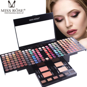 La srta. <span class=keywords><strong>ROSE</strong></span> 180 colores brillo paleta de sombra de ojos mate artista de maquillaje profesional de la srta. <span class=keywords><strong>rose</strong></span> kit de maquillaje