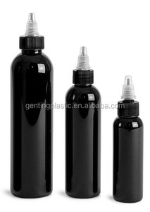 Botol Plastik 120ml, PET <span class=keywords><strong>Cosmo</strong></span> Hitam dengan Tutup Putar Hitam Natural (2.4.8) - Product Image 2