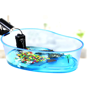 EN PLASTIQUE DE DÉMARRAGE AQUARIUM FISH TANK REPTILE INSECTE POISSON ROUGE CAGE POIGNÉE de TRANSPORT - Product Image 5