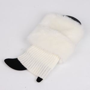 Fashion Women Winter Fur Leg <strong>Warmers</strong> Faux Fur Knitting <strong>Boot</strong> <strong>Cuffs</strong>