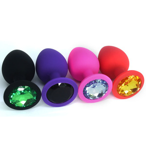 Tapón Anal de Silicona con Decoración de Joyas Extraíbles, Juguetes Sexuales, Masajeador de Próstata, Juguetes Sexuales Anales para Parejas Gay - Product Image 5