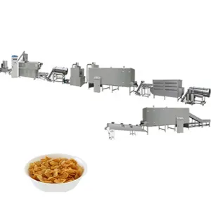 stainless steel grain cereal machine corn flakes machine corn curls chips processing line