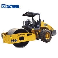 XCMG 10トンSmall Single Drum Vibratory Road Roller XS103H販売のため