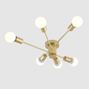 Blanco cálido 6 bombillas E26 KC certificado luz de techo hogar Decoración escandinavo lámpara - Product Image 1