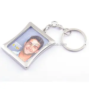 Portachiavi foto souvenir personalizzato all'ingrosso portachiavi foto souvenir in metallo