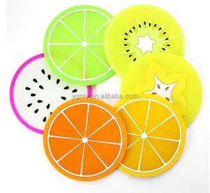 Fruit Design Cartoon Drink Coaster Cup Glass Holder Pad Mat