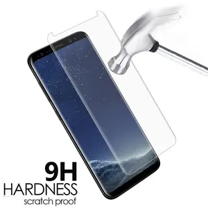 0.33 MM 9 H Premium mobiele nano vloeibare Gehard Glas Screen Protector Voor Samsung S8 gehard glas