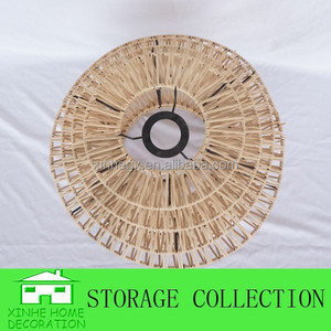 XH rotin en osier décoration lampe suspendue tissée <span class=keywords><strong>abat</strong></span>-<span class=keywords><strong>jour</strong></span> éclairage en rotin - Product Image 4