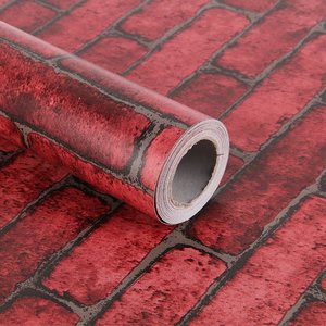 Rosso Mattone Auto Adesivo Scaffale Cassetto Liner Adesivo <span class=keywords><strong>Porta</strong></span> Rurale <span class=keywords><strong>Carta</strong></span> di Contatto - Product Image 5