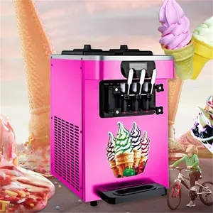 새로운 디자인 아이스크림 믹서 기계 3 풍미 연약한 아이스크림 기계