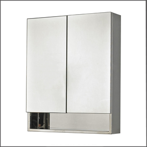 Double porte armoires <span class=keywords><strong>à</strong></span> <span class=keywords><strong>pharmacie</strong></span> avec miroir, qualité étagère murale en acier inoxydable miroir <span class=keywords><strong>armoire</strong></span> - Product Image 4