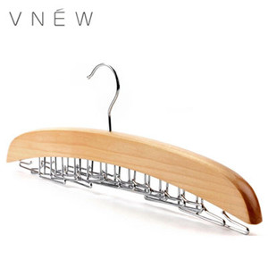 Kundenspezifische natürliche farbe holz krawatte gürtel schal aufhänger - Product Image 4