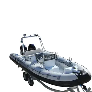 6.5M Nhôm Hull New Fishing Cứng Nhắc Thuyền Inflatable Với Hiệu Suất Cao