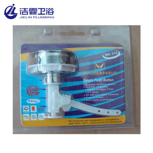 Yüksek kalite ABS krom kaplama tuvalet banyo kullanımı için tek yuvarlak üst <span class=keywords><strong>Push</strong></span> <span class=keywords><strong>Button</strong></span> - Product Image 2