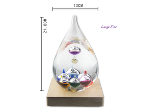 Bouteille <span class=keywords><strong>de</strong></span> météo créative en verre, artisanat <span class=keywords><strong>de</strong></span> décoration pour la maison, décor <span class=keywords><strong>de</strong></span> goutte d'eau, <span class=keywords><strong>thermomètre</strong></span>, - Product Image 3