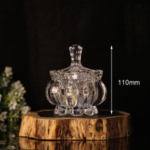 Pot à bonbons en verre <span class=keywords><strong>cristal</strong></span> Offre Spéciale, bocal <span class=keywords><strong>de</strong></span> stockage <span class=keywords><strong>de</strong></span> bijoux, pots <span class=keywords><strong>de</strong></span> bougie d'aromathérapie avec couvercle pour la fabrication <span class=keywords><strong>de</strong></span> bougies - Product Image 4